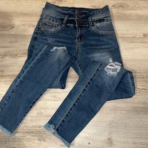 high rise push up skinny jeans🤍